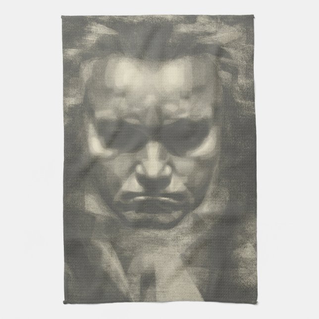 Van Beethoven portrait Kitchen Towel (Vertical)