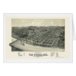 Van Buren, carte panoramique de l'AR - 1888