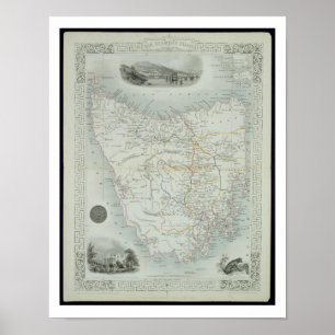 Van Diemen's Island or Tasmania, from a Series of Poster