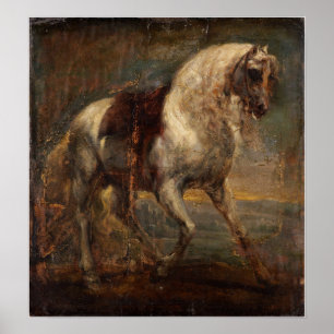 Van Dyck - A Grey Horse Poster