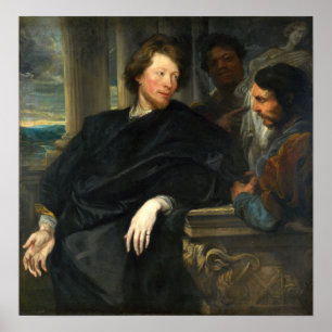 Van Dyck - George Gauge With Two Men Poster