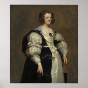 Van Dyck - Lady With A Fan Poster