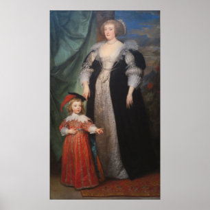 Van Dyck - Marie Claire De Croy Dutchess D'Havre … Poster