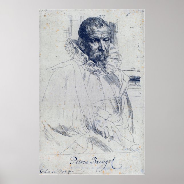 Van Dyck - Pieter Bruegel The Younger Poster (Front)
