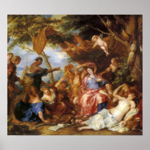 Van Dyck - Race Of Yellow And Blueberry Kisses Poster