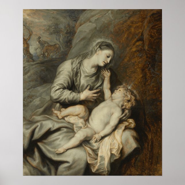 Van Dyck - Rest On The Flight Into Egypt Poster (Front)