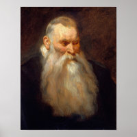 Van Dyck - Study Head Of Old Man With White Beard