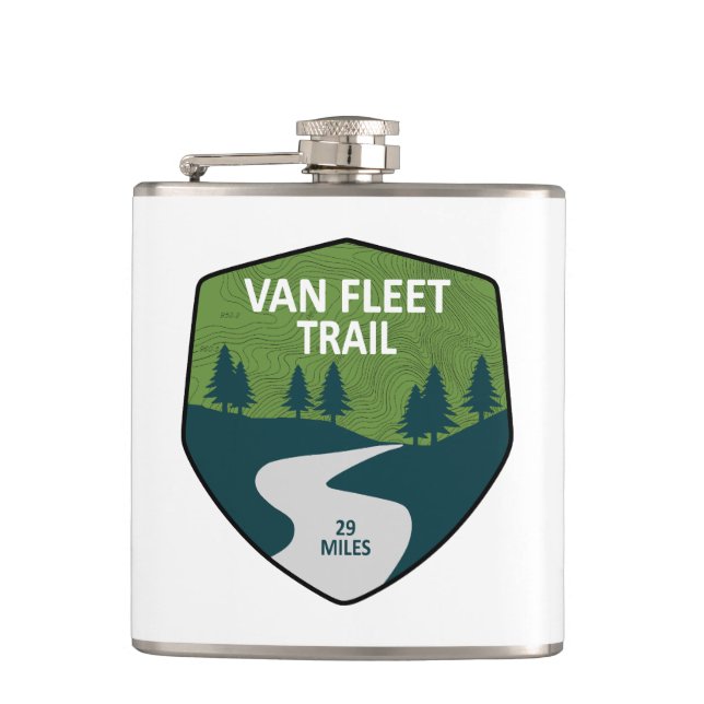 Van Fleet Trail Florida Hip Flask (Front)