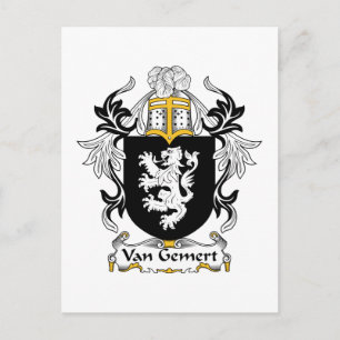 Van Gemert Family Crest Postcard