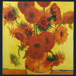 Van Gogh 15 Sunflowers Napkin<br><div class="desc">Van Gogh 15 Sunflowers</div>