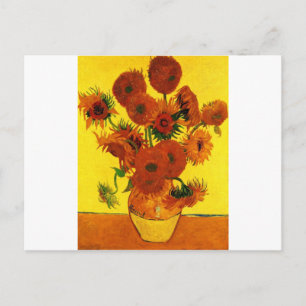Van Gogh 15 Sunflowers Postcard
