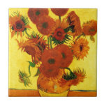 Van Gogh 15 Sunflowers Tile<br><div class="desc">Van Gogh 15 Sunflowers</div>