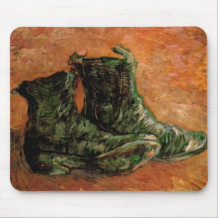 Van Gogh, A Pair of Shoes, Vintage Still Life Mouse Pad