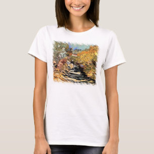 Van Gogh - A Road In Saint-Remy With Female Figure T-Shirt