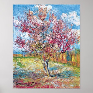 Van Gogh - Affiche Pêchers roses