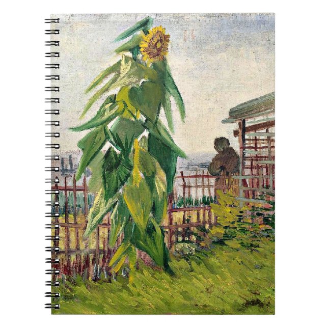 Van Gogh - Allotment with Sunflower Notebook (Front)