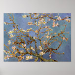 Van Gogh Almond Blossom Painting Poster<br><div class="desc">Post-Impressionist Landscape Painting by Vincent van Gogh - Classic Masterpieces - Vincent Van Gogh Nature Painting Series - Almond Blossom in Blue Tones</div>