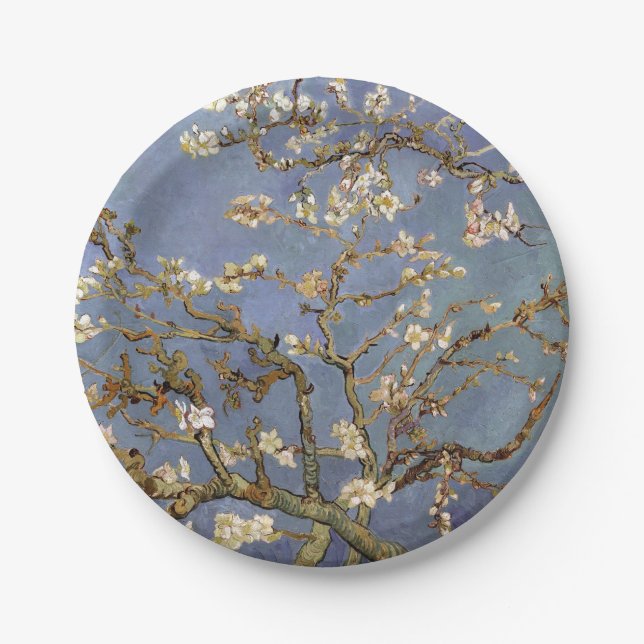 Van Gogh Almond Blossom  Paper Plate (Front)