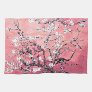 Van Gogh Almond Blossom peach pink Kitchen Towel