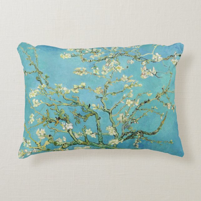 Van Gogh Almond Blossoms Accent Pillow (Front)