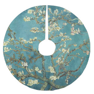 Van Gogh Almond Blossoms Brushed Polyester Tree Skirt