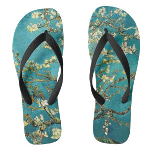 Van Gogh Almond Blossoms Classic Impressionism Flip Flops