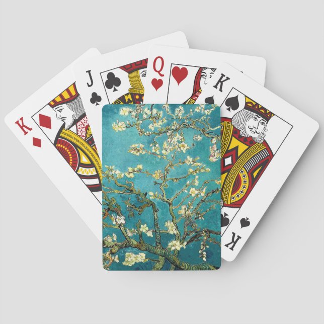 Van Gogh Almond Blossoms Classic Impressionism Playing Cards (Back)
