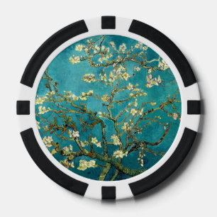 Van Gogh Almond Blossoms Classic Impressionism Poker Chips