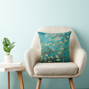 Van Gogh Almond Blossoms Classic Impressionism Throw Pillow