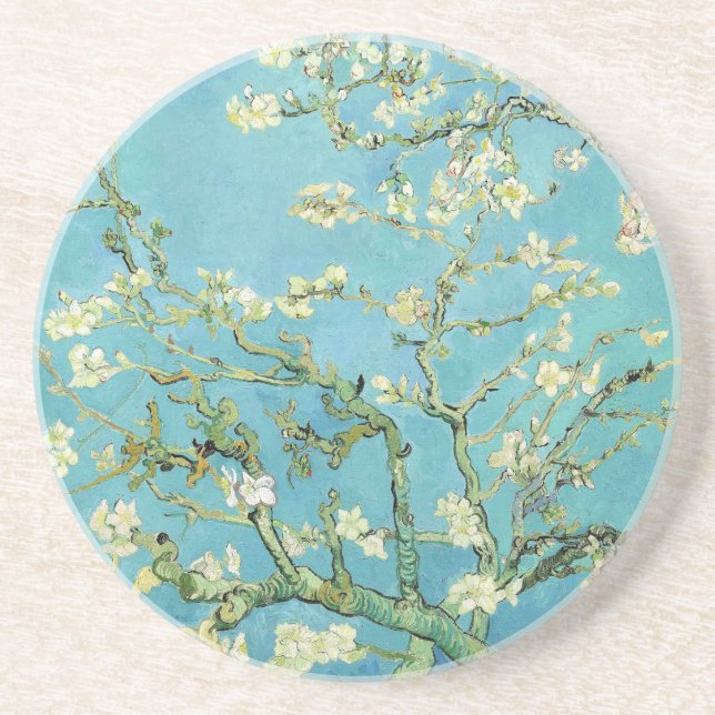 Van Gogh Almond Blossoms Coaster (Front)