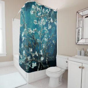 Van Gogh Almond Blossoms Dark Teal