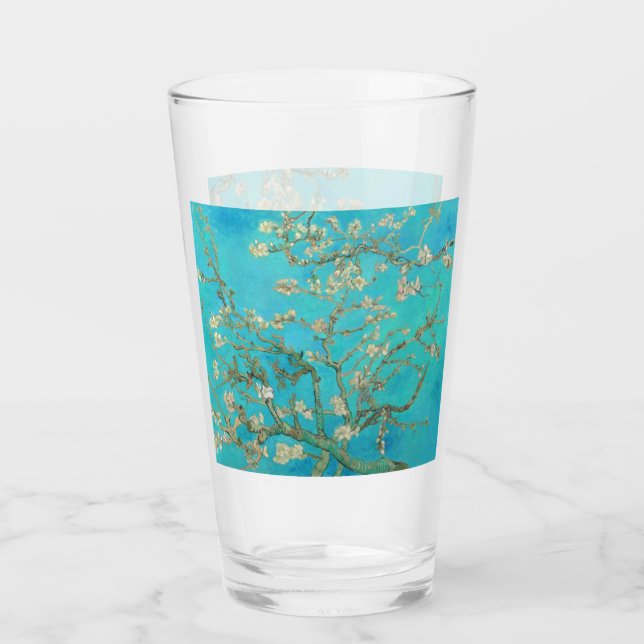 Van Gogh Almond Blossoms Glass (Front)
