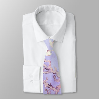 Van Gogh Almond Blossoms Lavender Tie
