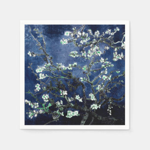 Van Gogh Almond Blossoms Midnight Blue Napkin
