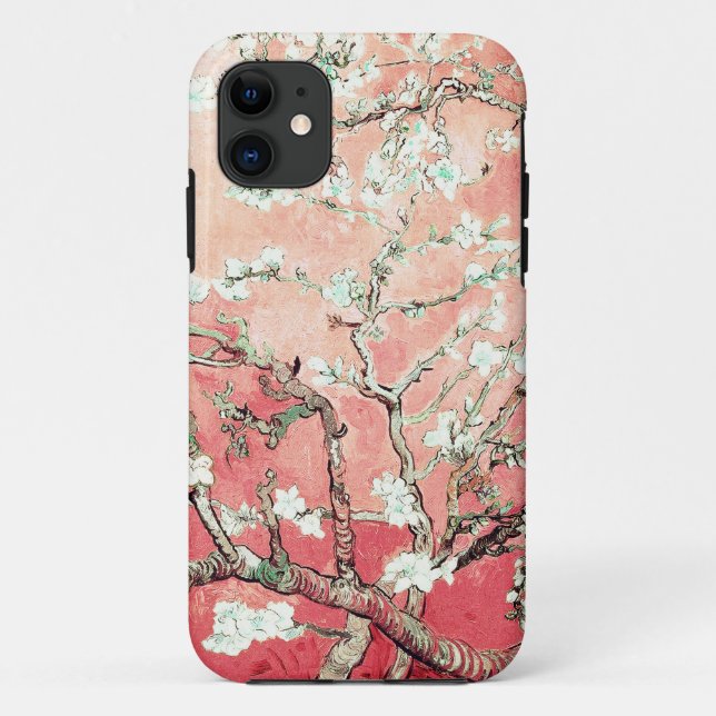 Van Gogh Almond Blossoms Peach Case-Mate iPhone Case (Back)