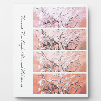 Van Gogh Almond Blossoms Peach Pink Plaque