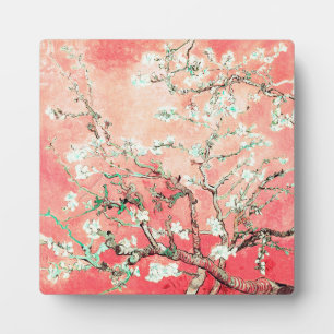 Van Gogh Almond Blossoms peach Plaque