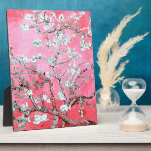 Van Gogh Almond Blossoms pink blue Plaque