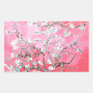 Van Gogh Almond Blossoms Pink Blue Sticker