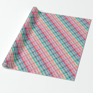 Van Gogh Almond Blossoms Rainbow Panel Wrapping Paper