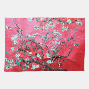 Van Gogh Almond Blossoms : Red & Blue Kitchen Towel