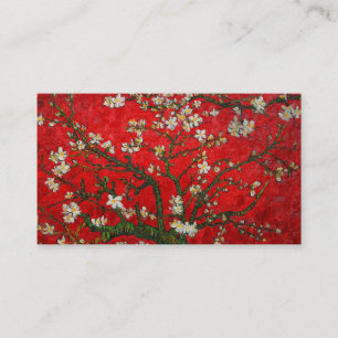 Van Gogh Almond Blossoms Red Enclosure Card
