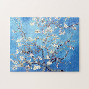Van Gogh Almond Blossoms Sky Blue Jigsaw Puzzle
