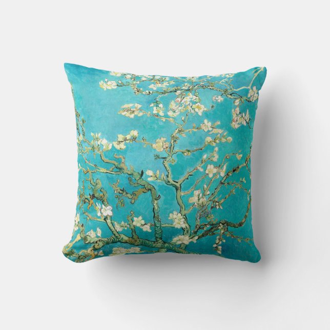 VAN GOGH - Almond Blossoms Throw Pillow (Front)