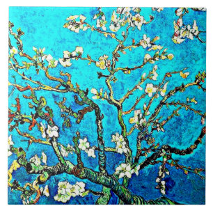 Van Gogh - Almond Branches  Tile