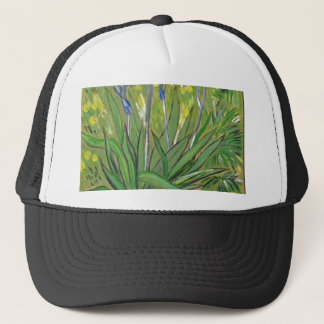Van Gogh art Irises, acrylic reproduction Trucker Hat