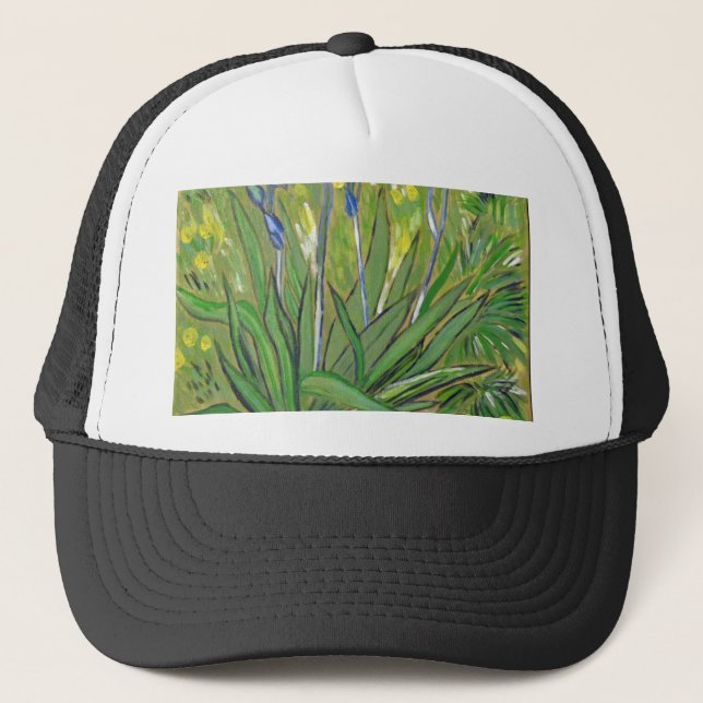 Van Gogh art  Irises, acrylic reproduction Trucker Hat (Front)