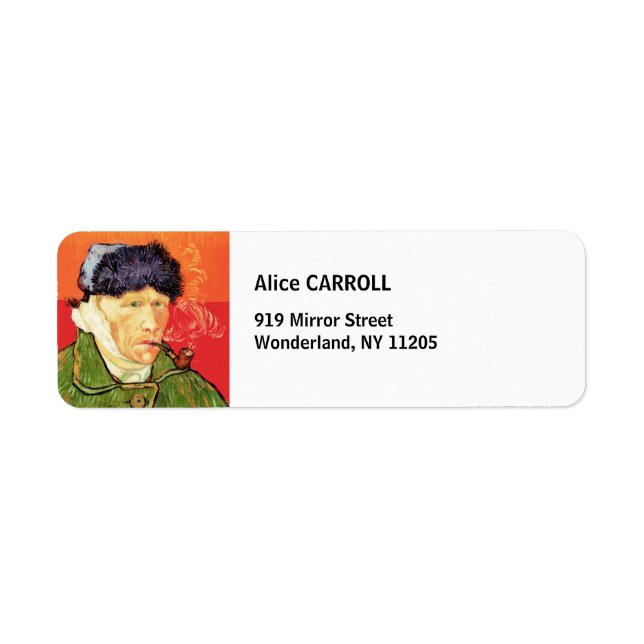 Van Gogh - Autoportrait avec oreille et tuyau en b (Devant)