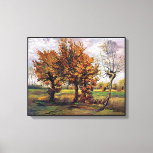Van Gogh - Autumn Landscape With Four Trees Canvas Print