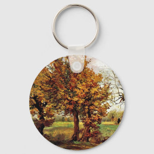 Van Gogh - Autumn Landscape With Four Trees Keychain